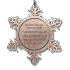 Remarkable Schoolbus Driver Gifts, Your dedication and hard work, Inspirational Birthday Christmas Unique Snowflake Ornament For Schoolbus Driver, Coworkers, Men, Women, Friends