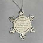 Remarkable Secretary Gifts, Your dedication and hard work, Inspirational Birthday Christmas Unique Snowflake Ornament For Secretary, Coworkers, Men, Women, Friends