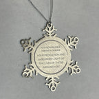 Remarkable Substitute Teacher Gifts, Your dedication and hard work, Inspirational Birthday Christmas Unique Snowflake Ornament For Substitute Teacher, Coworkers, Men, Women, Friends