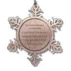 Remarkable Tax Preparer Gifts, Your dedication and hard work, Inspirational Birthday Christmas Unique Snowflake Ornament For Tax Preparer, Coworkers, Men, Women, Friends
