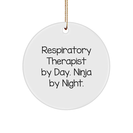 Respiratory Therapist Gifts from - Funny Circle Ornament for Men, Women, Friends, Coworkers, Family, and Respiratory Therapist