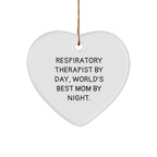 Respiratory Therapist Gifts from Men, Heart Ornament for Christmas, Inspirational Quote
