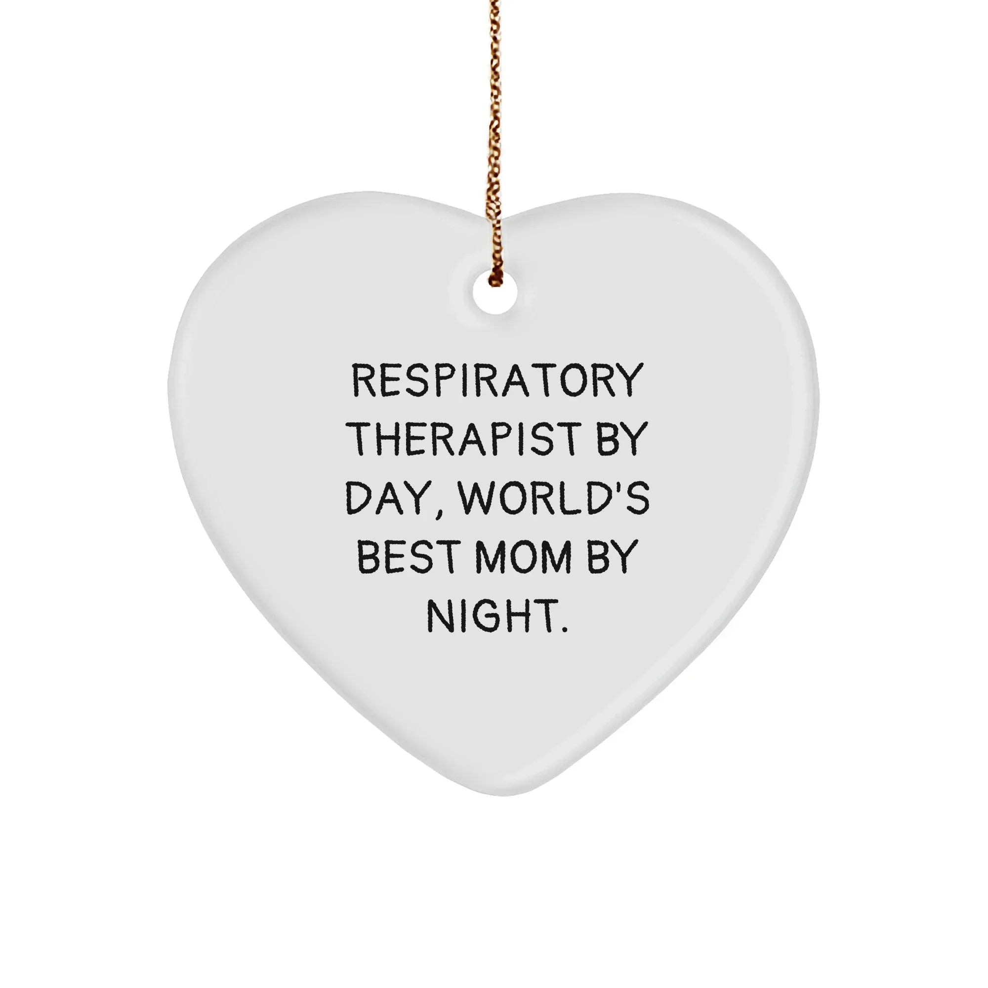 Respiratory Therapist Gifts from Men, Heart Ornament for Christmas, Inspirational Quote