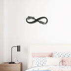 Romantic Home Decor "You & Me" Laser-Cut Infinity Metal Wall Art