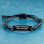 Powerful Vice Principal Rope Bracelet Adjustable Gift Perfect For Educators