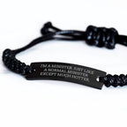 Funny Adjustable Minister Rope Bracelet With Interlaced Design Ideal Gift