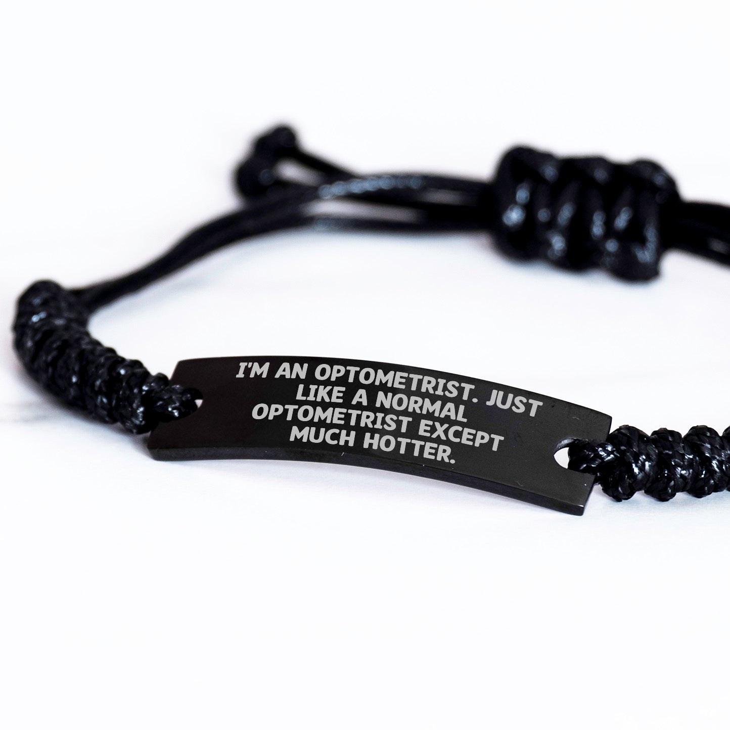 Bold Optometrist Rope Bracelet With Hotter Quote Ideal Gift