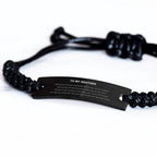 To My Brother Gifts, Inspirational Brother Black Rope Bracelet, Sentimental Birthday Christmas Unique Gifts For Brother Behind you, all your memories, before you, all your dreams, around you, all who love you, within you, all you need