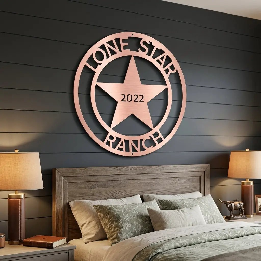 Country Star Custom Name Metal Art Wall Sign