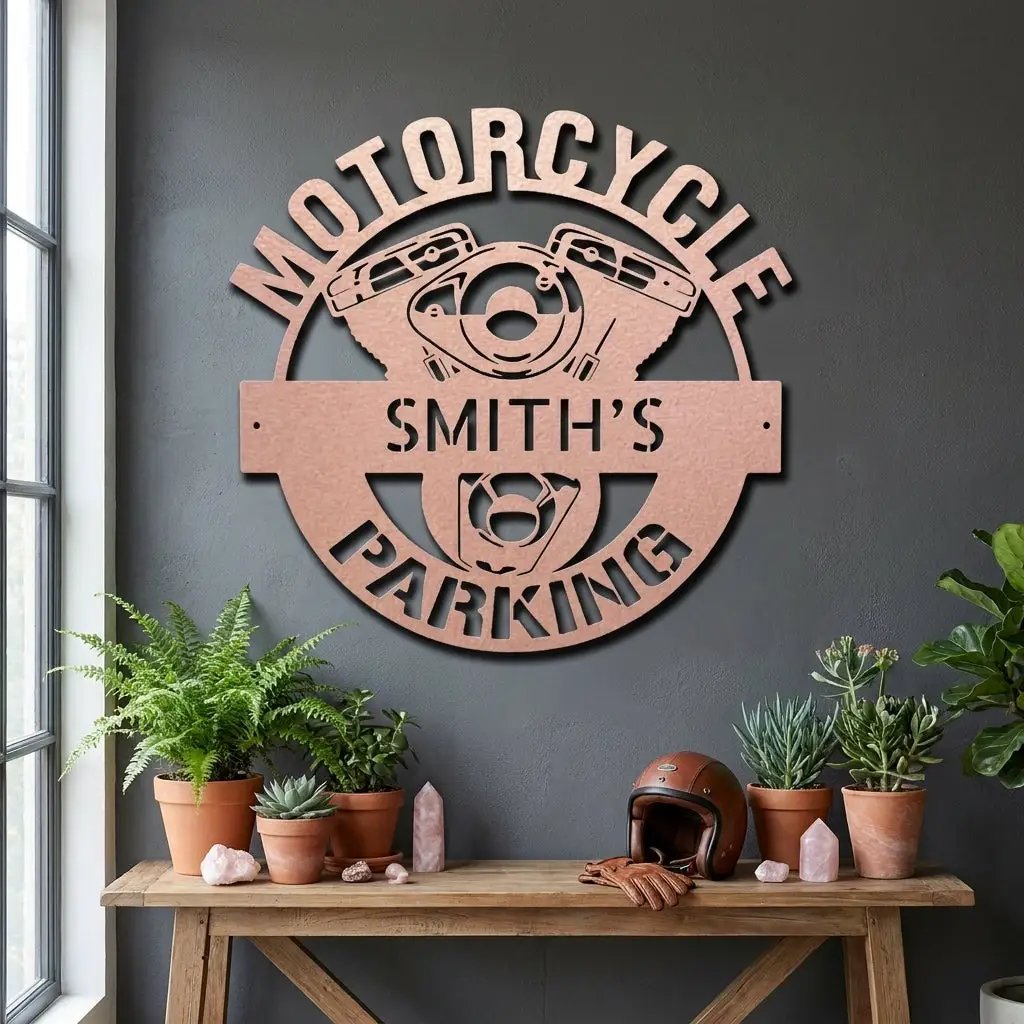 Personalized Motorcycle Metal Sign, Custom Biker Wall Art, Motorcycle Garage Decor