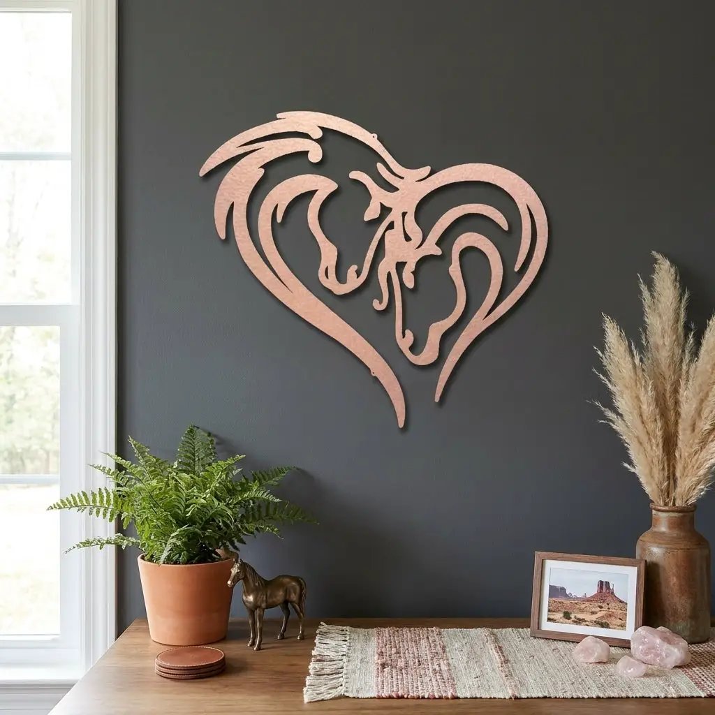 Horse Love Steel Wall Sign