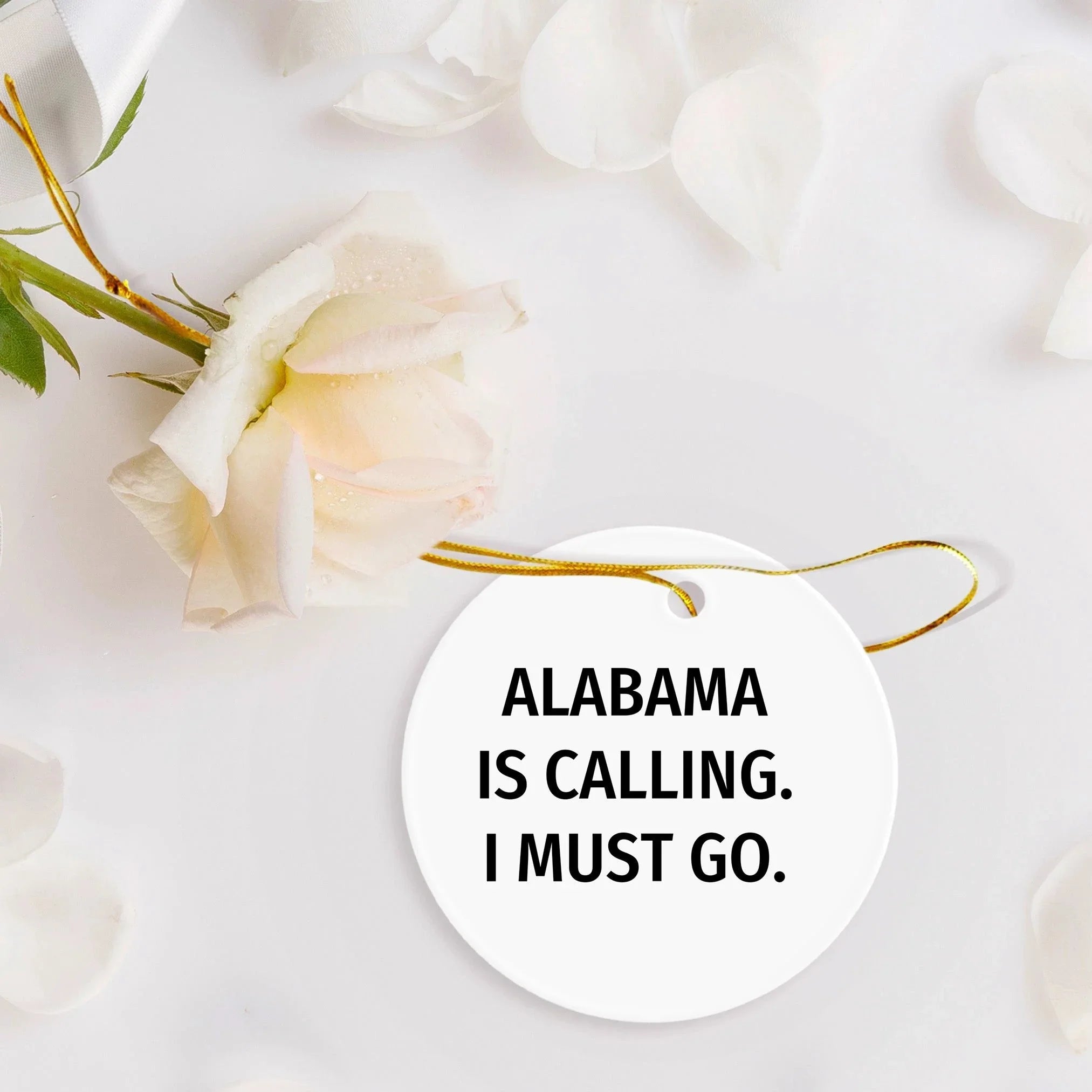 Heartland Keepsakes Alabama State Ornament - Durable MDF With High Gloss Finish Kid And Pet Friendly For Holiday Decor