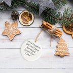 Funny Carpenter Dad Circle Ornament from I Am A Carpenter Dad - Christmas Unique Gifts