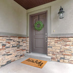 Rustic Howdy Welcome Doormat – Country Farmhouse Coir Entry Mat | Southern Greeting Door Mat | Western Home Décor Gift