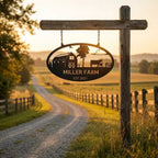 Personalized Farm & Ranch Metal Sign | Custom Farm Name Sign with Established Date | Rustic Barn Wall Art | Farmhouse Metal Decor | Made in USA