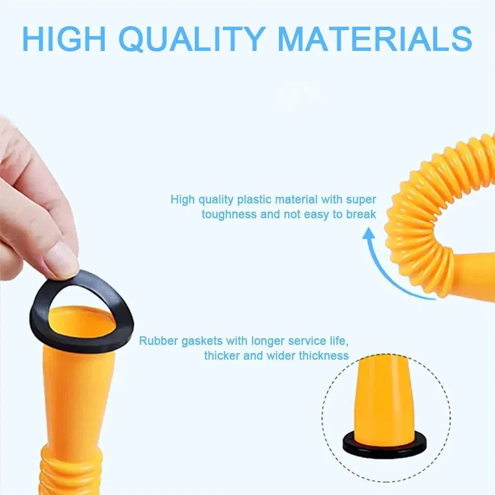 Upgraded Replacement Gas-Can Spout With Flexible Nozzle Easy To Install Ultra Long Pour Spout Nozzle Kit For Fuel Water Jug