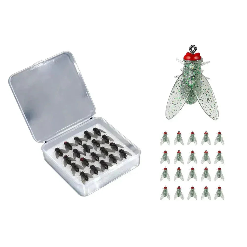 Realistic Fly-Fishing Bait Set – Shrimp Scented, Durable Hooks, Multi-Size Options