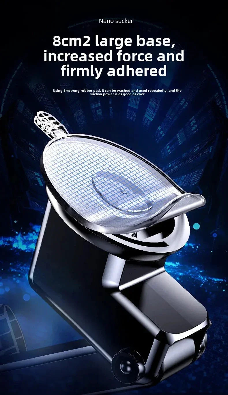 Car Mounted Phone Holder Dashboard Adhesive Suction Cup Gravity Extendable Auto Lock Car Navigation Support Bracket