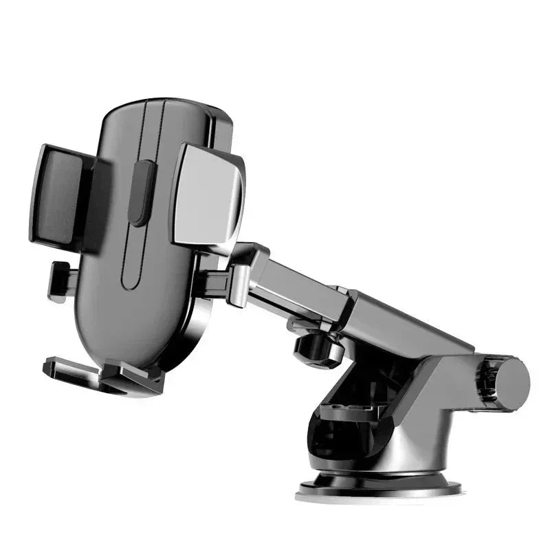 Car Mounted Phone Holder Dashboard Adhesive Suction Cup Gravity Extendable Auto Lock Car Navigation Support Bracket