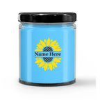 Sunflower Monogram Soy Scented Container Jar Candle