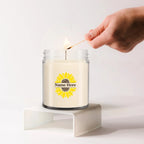 Sunflower Monogram Soy Scented Container Jar Candle