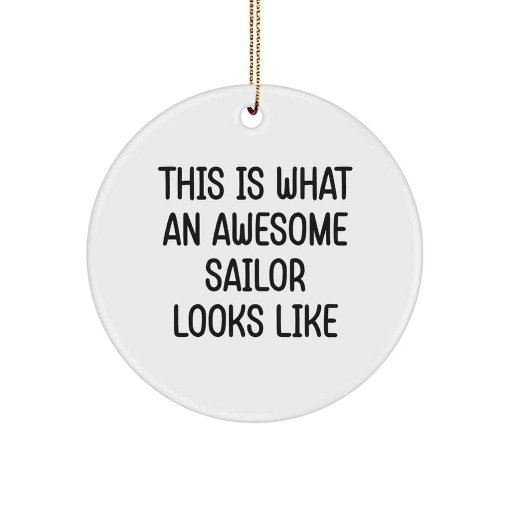 Sailor Circle Ornament from 'This Is What An Awesome Sailor Looks Like' for Christmas