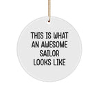 Sailor Circle Ornament from 'This Is What An Awesome Sailor Looks Like' for Christmas