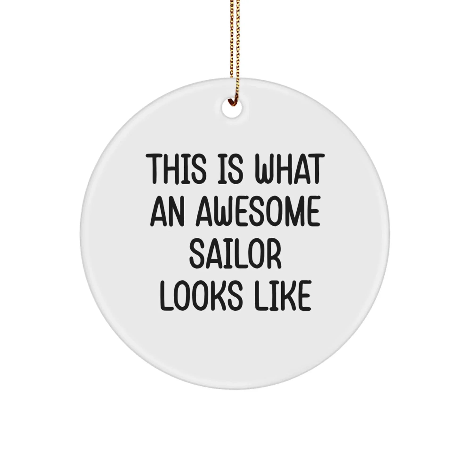 Sailor Circle Ornament from 'This Is What An Awesome Sailor Looks Like' for Christmas