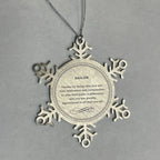 Sailor Snowflake Ornament - Thanks for being who you are - Birthday Christmas Jewelry Gifts Coworkers Colleague Boss