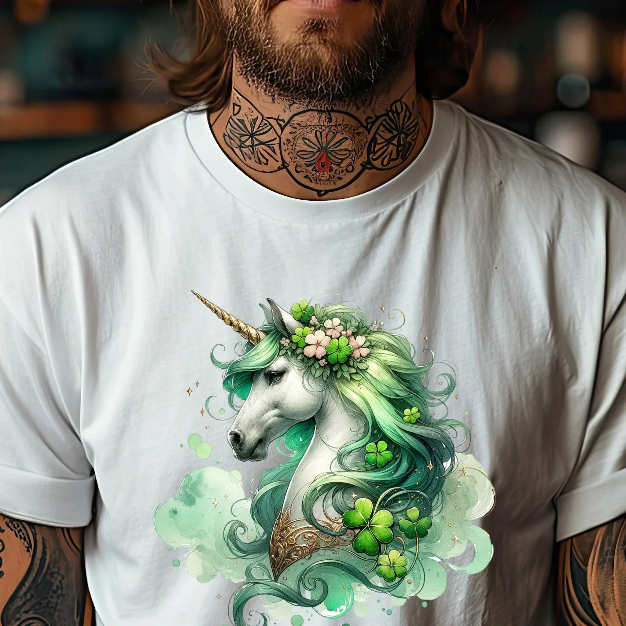Magical Irish Unicorn St. Patrick's Day T-Shirt – Enchanting Lucky Charm Tee