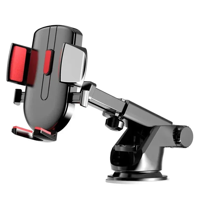 Car Mounted Phone Holder Dashboard Adhesive Suction Cup Gravity Extendable Auto Lock Car Navigation Support Bracket