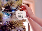 Scuba Diver Heart-shaped Hanging Ornament - My Heart Belongs To A Scuba Diver