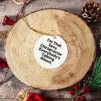 Sexy Chiropractor Gifts for Men, Women, or Friends, I'm That 'Sexy Chiropractor Everybody's Talking About' Circle Ornament, Christmas Unique Gifts