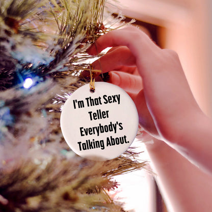 Sexy Teller Circle Ornaments for Christmas Unique Gifts from Friends to Family