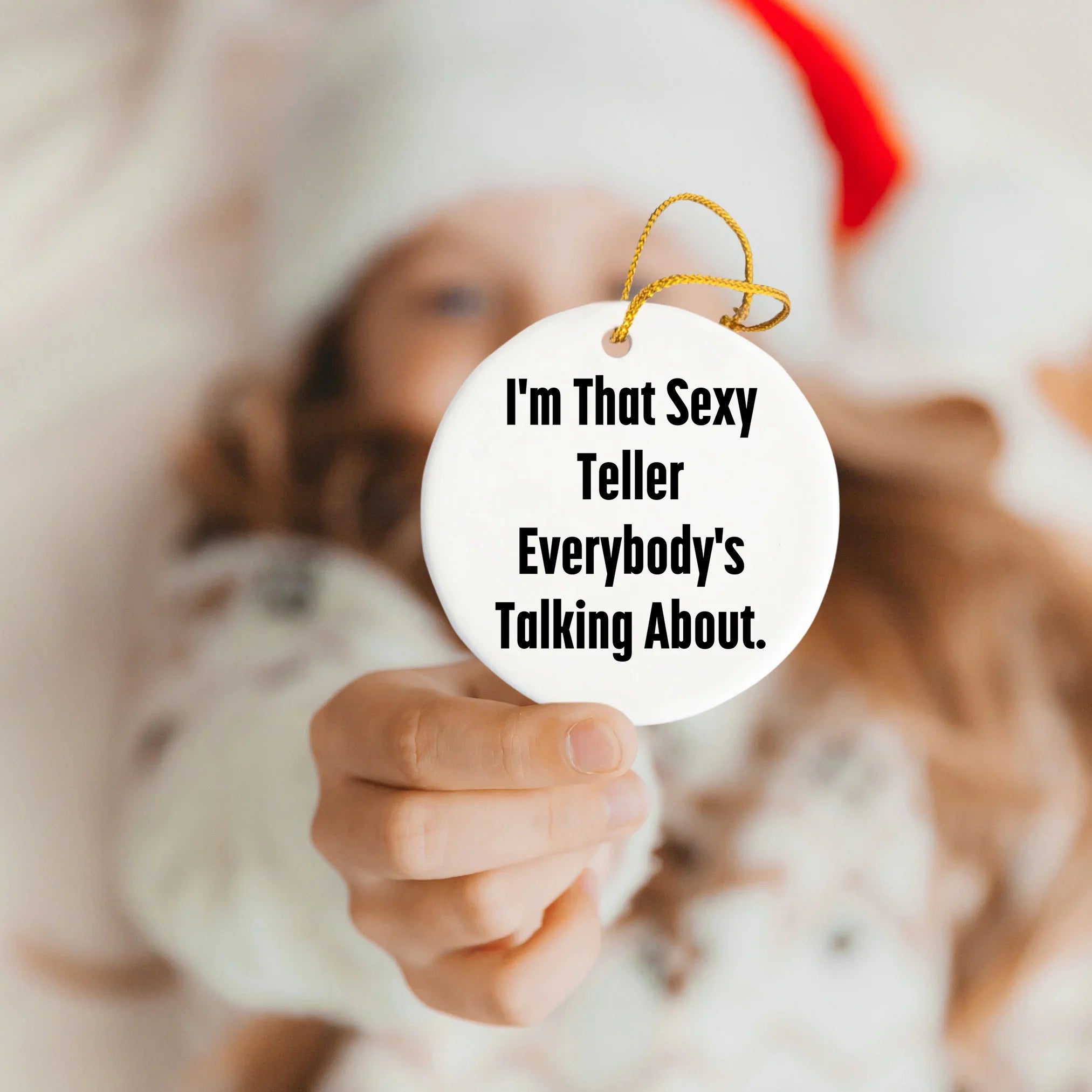 Sexy Teller Circle Ornaments for Christmas Unique Gifts from Friends to Family