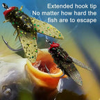 Realistic Fly-Fishing Bait Set – Shrimp Scented, Durable Hooks, Multi-Size Options