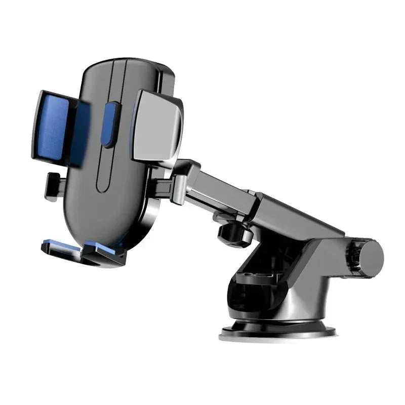 Car Mounted Phone Holder Dashboard Adhesive Suction Cup Gravity Extendable Auto Lock Car Navigation Support Bracket