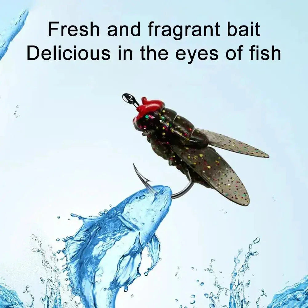 Realistic Fly-Fishing Bait Set – Shrimp Scented, Durable Hooks, Multi-Size Options