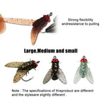 Realistic Fly-Fishing Bait Set – Shrimp Scented, Durable Hooks, Multi-Size Options