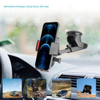 Car Mounted Phone Holder Dashboard Adhesive Suction Cup Gravity Extendable Auto Lock Car Navigation Support Bracket
