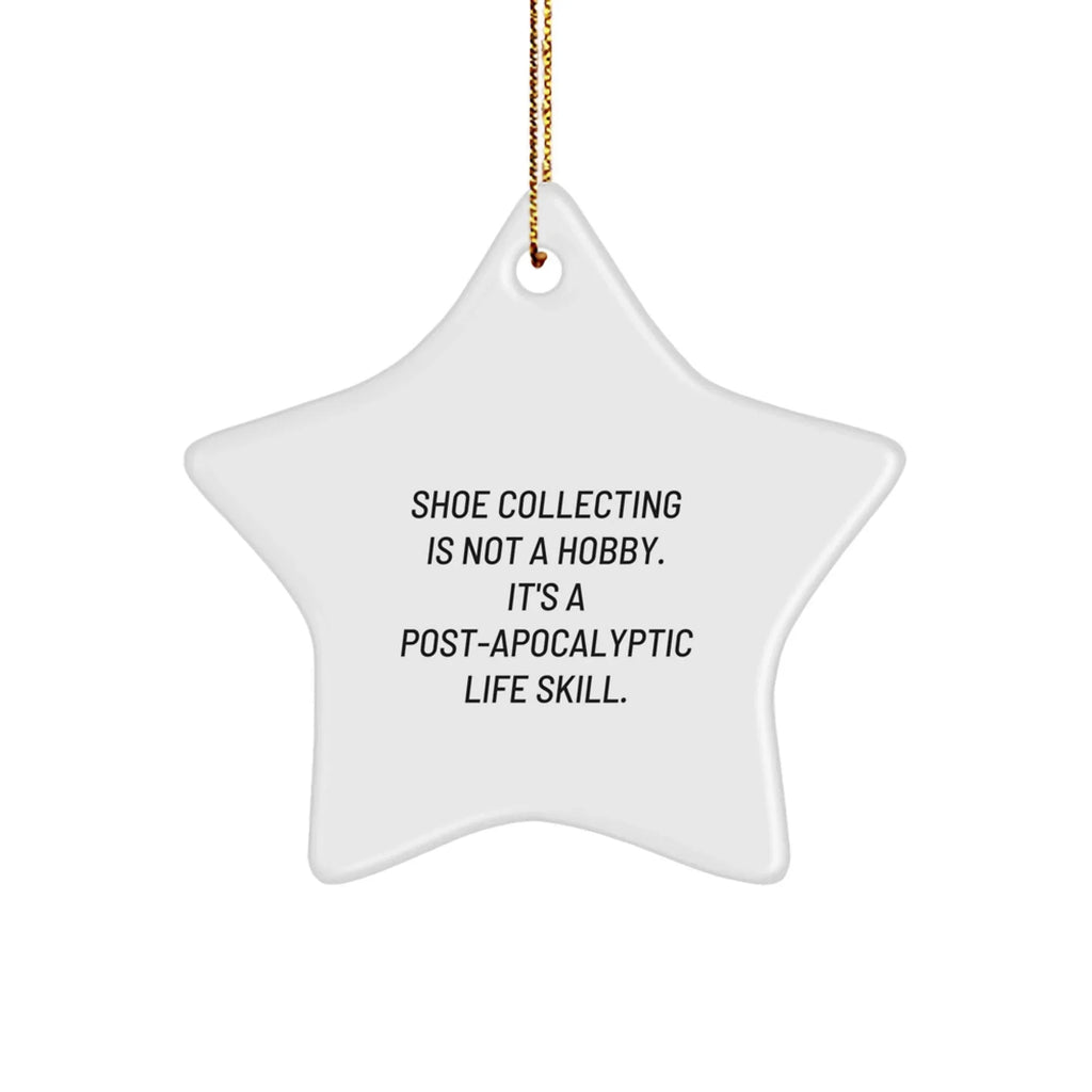 Shoe Collecting Gifts from Friends to Family - Funny Star Ornament for Christmas