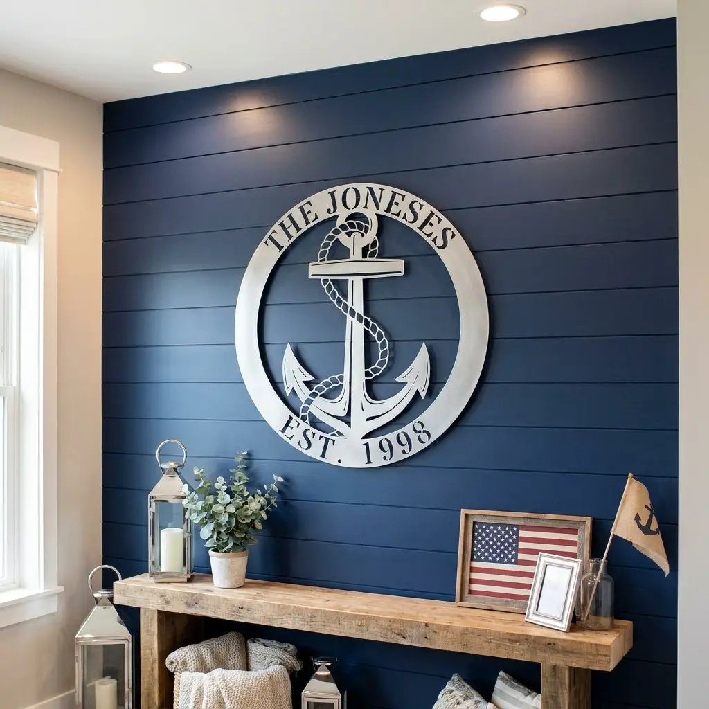 Personalized Anchor Metal Art – Where Your Story Drops Anchor
