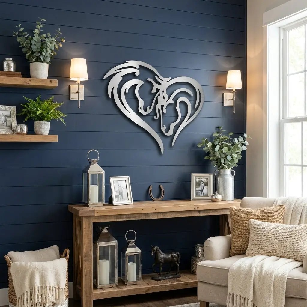 Horse Love Steel Wall Sign