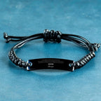 Black Rope Bracelet for Sister Present, Sister Always follow your dreams, never forget how amazing you are, Sister Birthday Christmas Gifts Jewelry