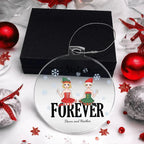Sisters are Forever Personalized Acrylic Keepsake Christmas Ornament