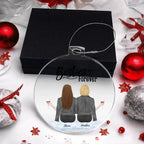 Sisters are Forever Personalized Acrylic Keepsake Ornament
