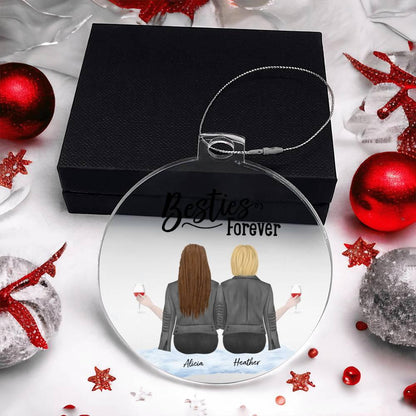 Sisters are Forever Personalized Acrylic Keepsake Ornament