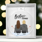 Sisters are Forever Personalized Acrylic Keepsake Ornament