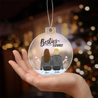 Sisters are Forever Personalized Acrylic Keepsake Ornament
