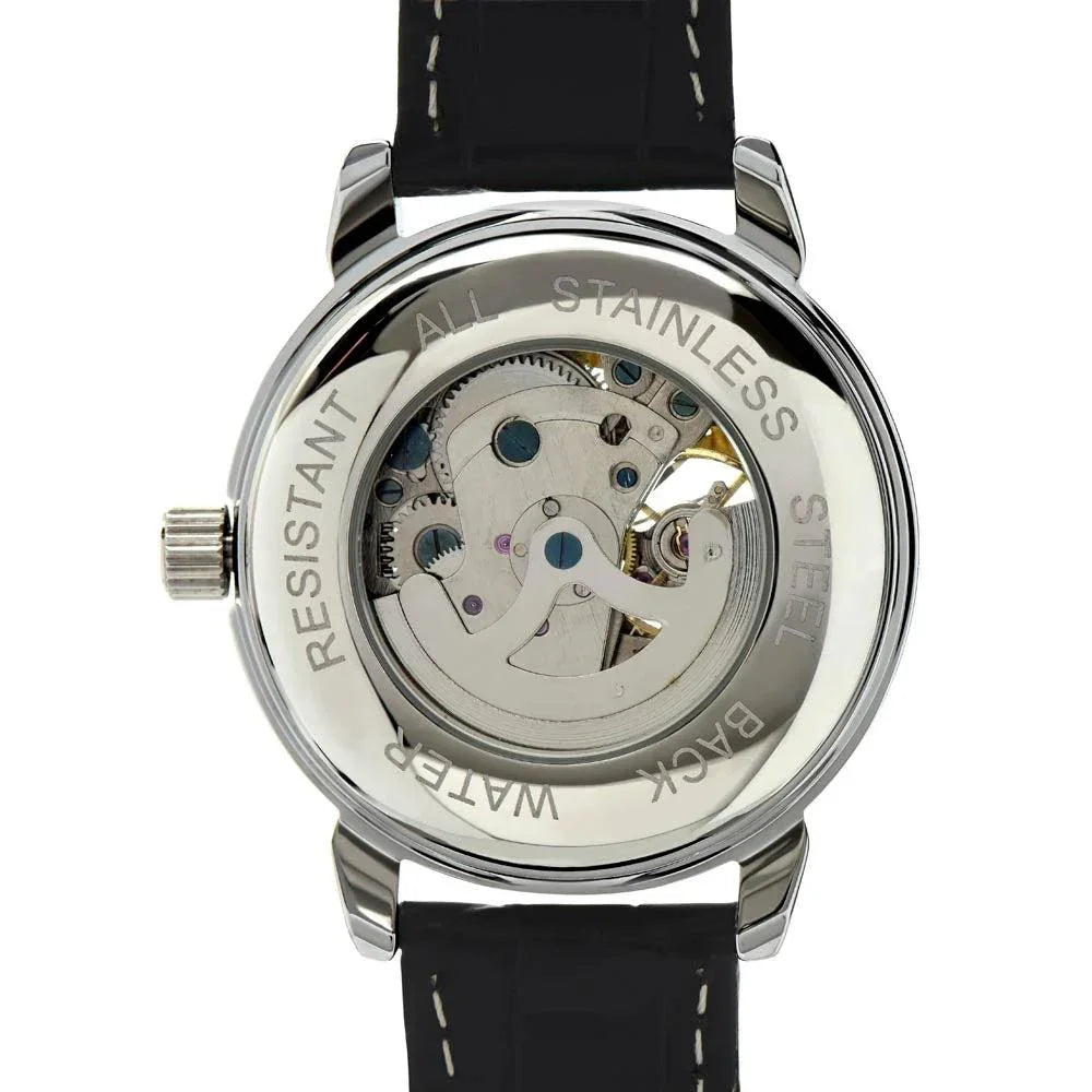 Certified Old Fart Birthday Watch – Men's Openwork Watch with Leather Band | Gag Gift for Dad, Grandpa, Husband or Friend